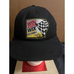 Vintage Win‎ with Wix Filters Racing Snapback Adjustable Hat Made in USA